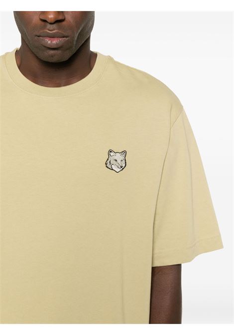 Green Bold Fox Head T-shirt - men MAISON KITSUNÉ | LM00107KJ0119P357